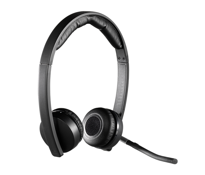 Logitech 981-000517 H820E Business Series Wireless Dual Stereo Headset - Black - Zoom Image 1