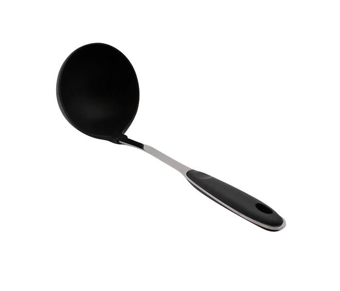 Royalford RF1204-NSPL Nylon Soup Ladle with Handle - Black & Silver - Zoom Image 2