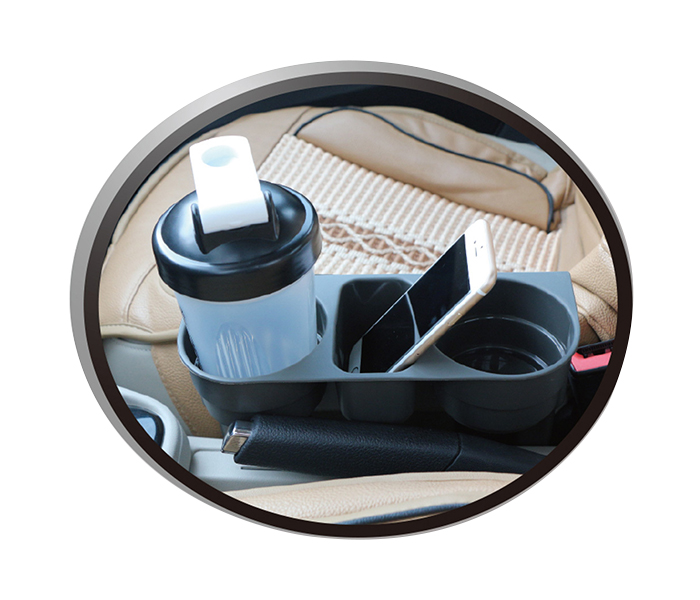 Taqdeer 907-1019 Car Cup Holder for Every Car - Grey - Zoom Image 1