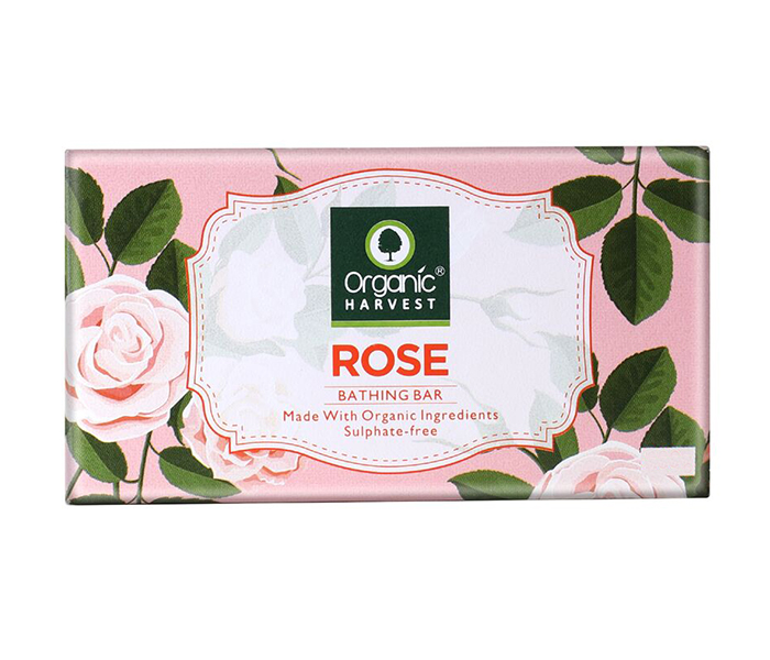 Organic Harvest Rose Bathing Bar Soap - 175g - Zoom Image 2