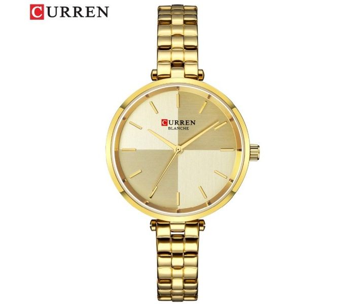 Curren 9043 Shaded Dial Watch For Women Gold - Zoom Image