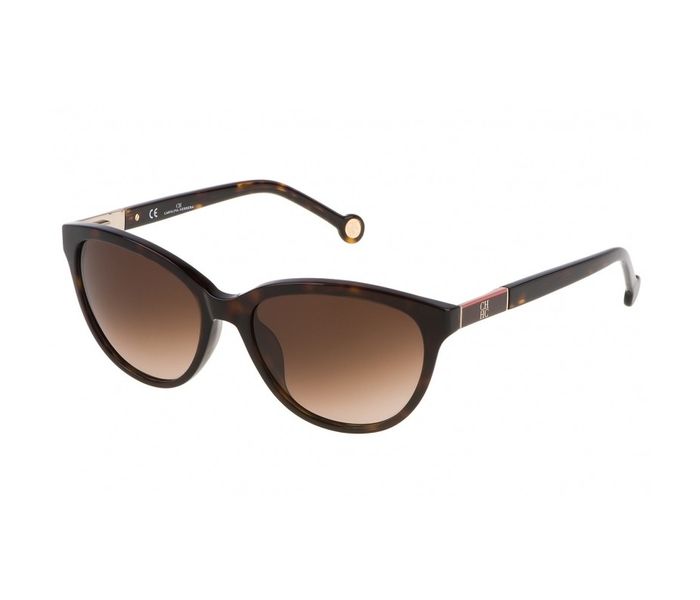 Carolina Herrera SHE642 0722 Wayfarer Havana Frame & Faded Brown Mirrored Sunglasses for Women - Zoom Image