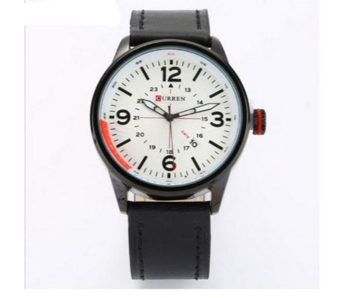 Cureen Leather Starp Watch For Men, Brown & Blue - p6 - Zoom Image 1