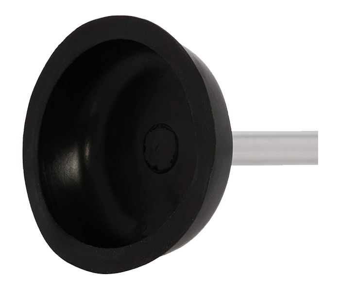 RoyalFord RFU9091 Toilet Air Plunger with Aluminium Hand - Black & Silver - Zoom Image 2