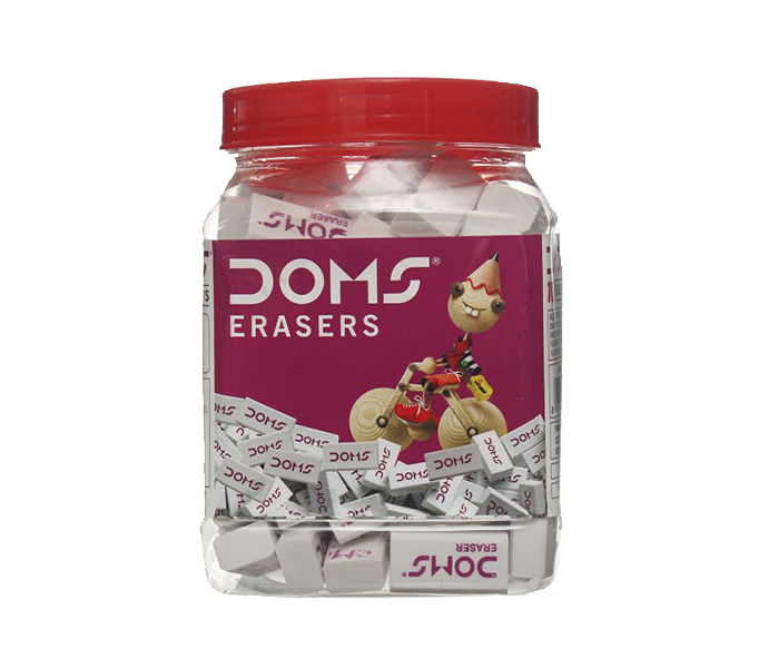 DOMS DM-3439 Pure White Eraser - 100 Pieces - Zoom Image