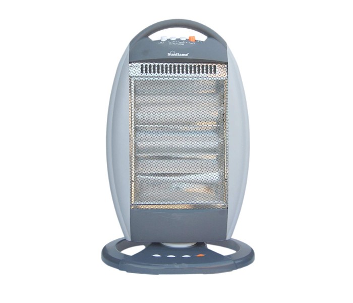 Homeware HP-2000  lightweight halogen heater White and Grey - Zoom Image 1