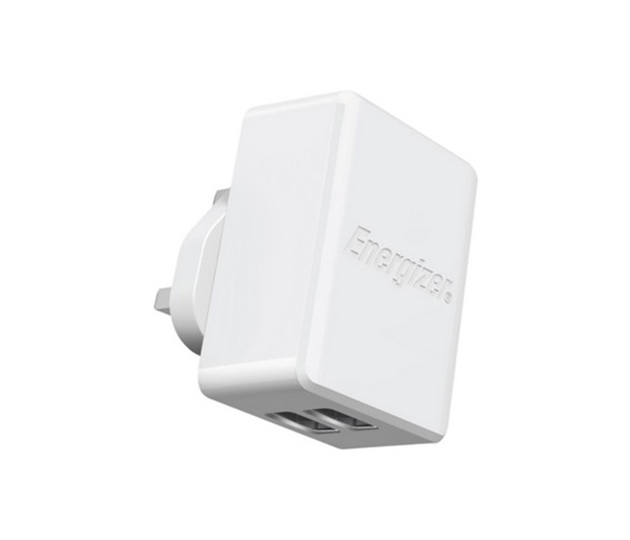 Energizer ACW2CUKUMC3 Ultimate Dual USB Wall Charger with Micro USB Cable - White - Zoom Image 1