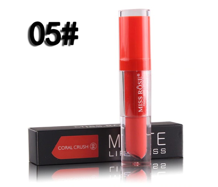 Miss Rose 7701-026M Longlasting Matte Lip Gloss 05 Coral Crush - Zoom Image