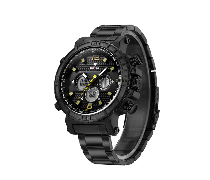 Weide WH-6305MB Analog and Digital Watch Yellow and Black - Zoom Image 3