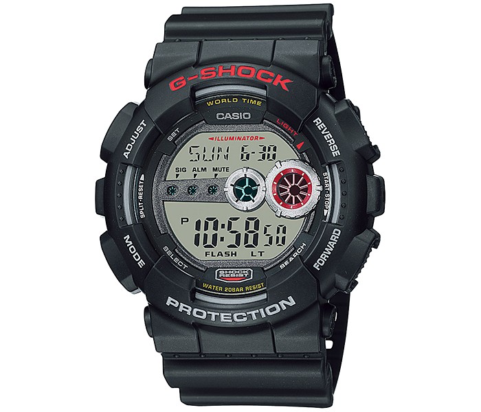 Casio G Shock GD-100-1ADR Mens Digital Watch Black - Zoom Image