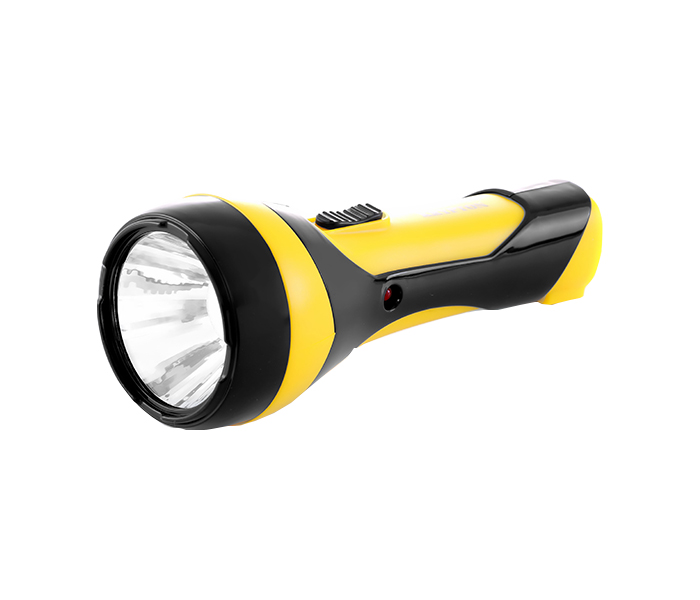 Krypton KNFL5008 Rechargeable Solar LED Torch Light - Yellow & Black - Zoom Image