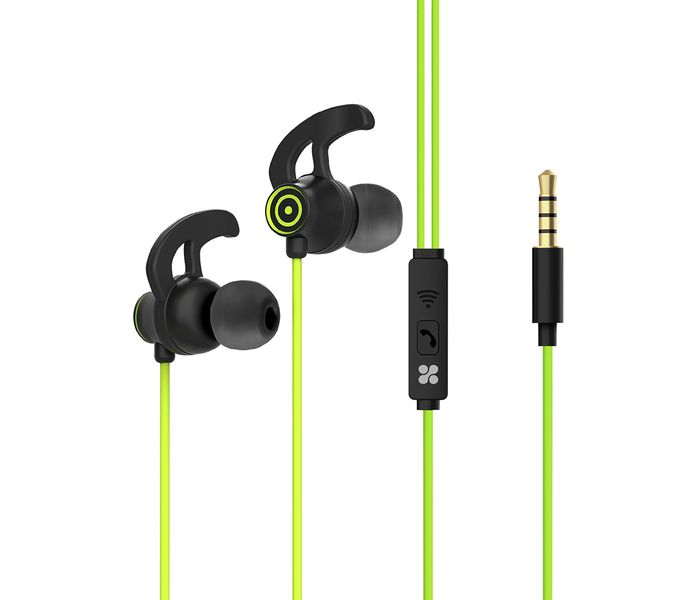 Promate SWIFT In-Ear Stereo Earphones with Microphone - Green - Zoom Image 5