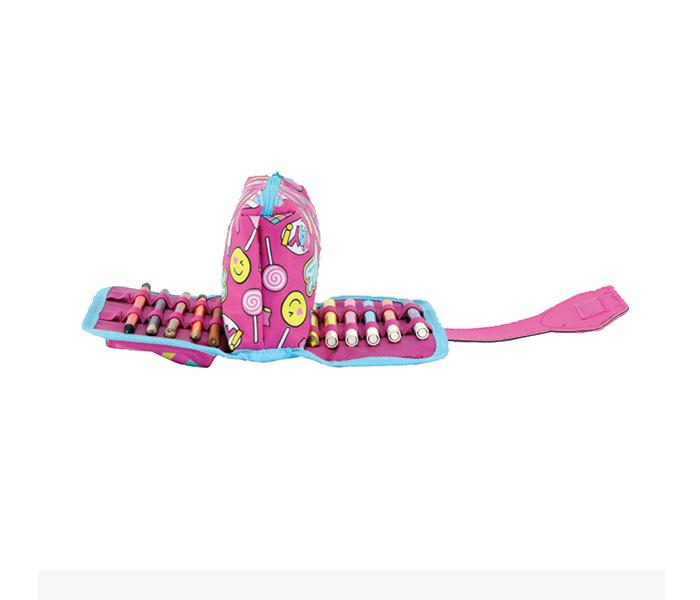 Smily Kiddos SK11003036 Fancy Strap Pencil Case - Pink - Zoom Image 2