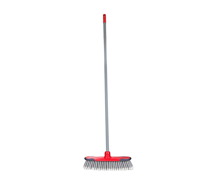 Royalford RF8832 One Click Series Floor Broom with Stick - Grey & Red - Zoom Image 2