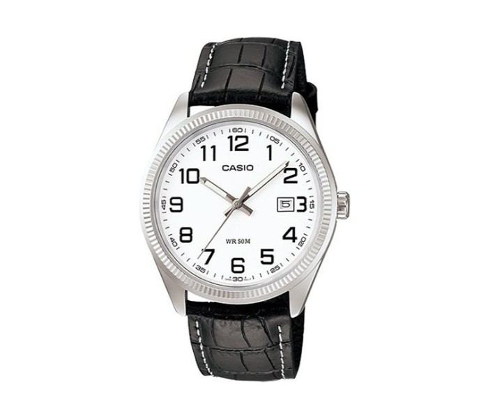 Casio MTP-1302L-7BVDF (CN) Mens Analog Watch Black and White - Zoom Image