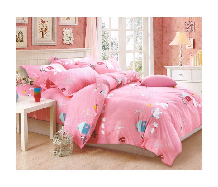 OKKO OK33847 Single Quilt with Pillow Cover Pink - Zoom Image 1