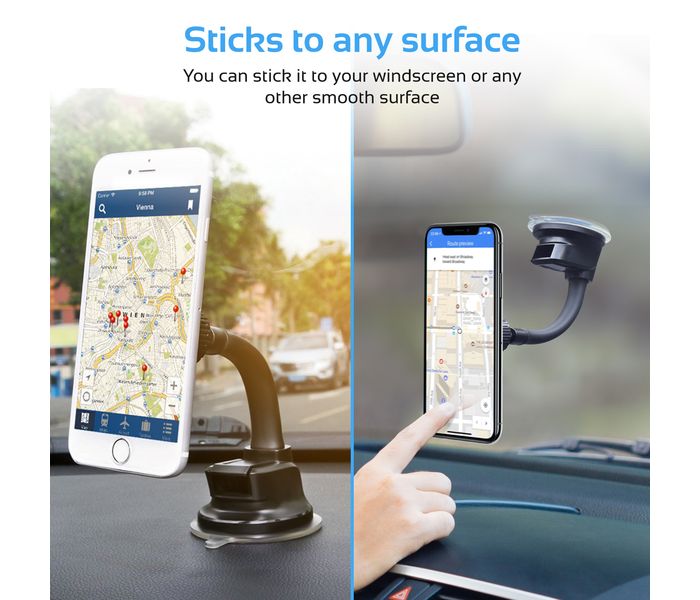 Promate MagMount-4 Universal Dashboard Magnetic Car Mount Holder with 360 Degree Rotation - Blue - Zoom Image 3