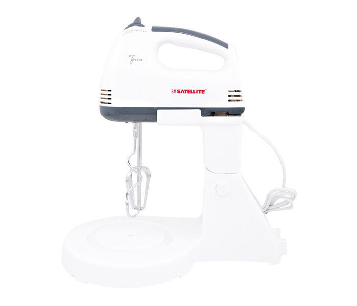 BM Satellite BM342 130 Watts Handmixer with Bowl, White - Zoom Image 3