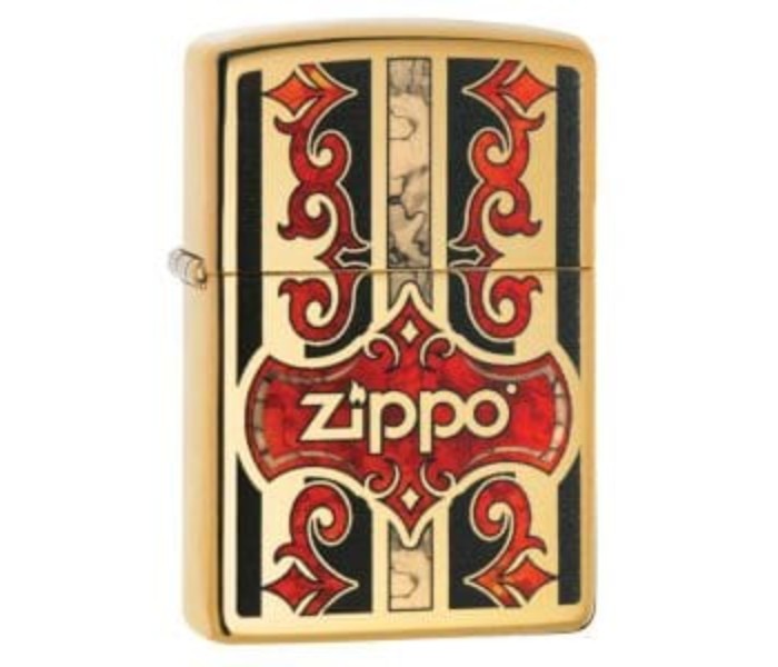 Zippo 29510 254B Brass Fusion Logo Lighter Multicolor - Zoom Image