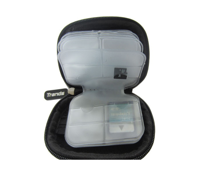 Trands TR-SM183 Sim & Memory Card Pouch - Black - Zoom Image 1