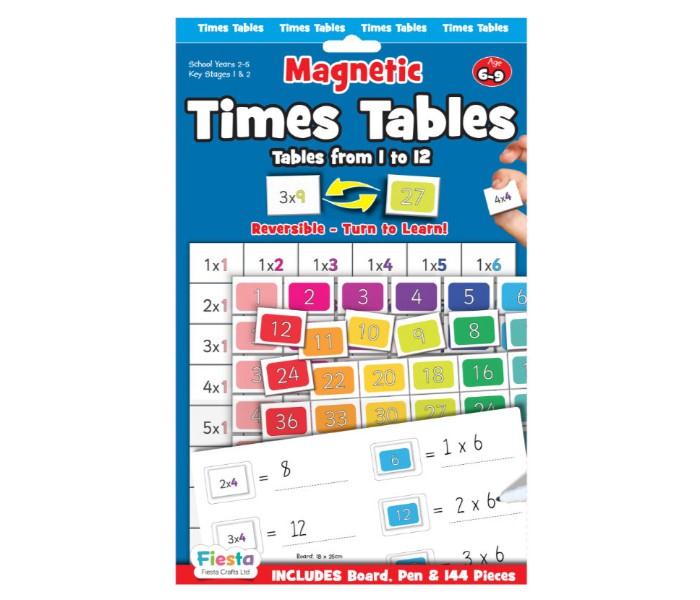 Fiesta Crafts T-2685 Time Tables Blue - Zoom Image 2