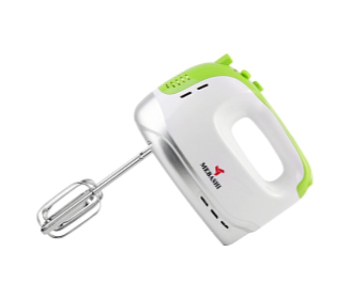 Mebashi ME-HM8002 High Power 5 Speed Hand Mixer 250 W White and Green - Zoom Image 1