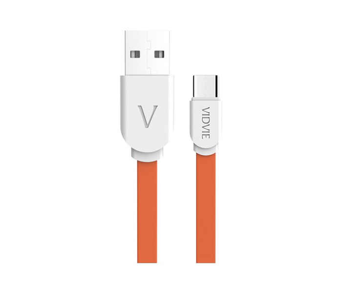 Vidvie CB-409 Data Cable for Smartphone - 1 Meter, Red & White - Zoom Image 3