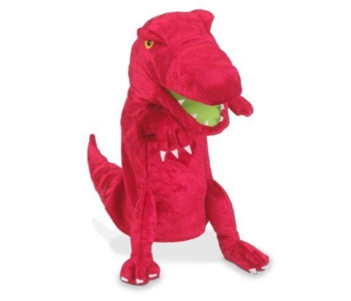 Fiesta Crafts T-2738 Hand Puppet Dinosaur Red - Zoom Image