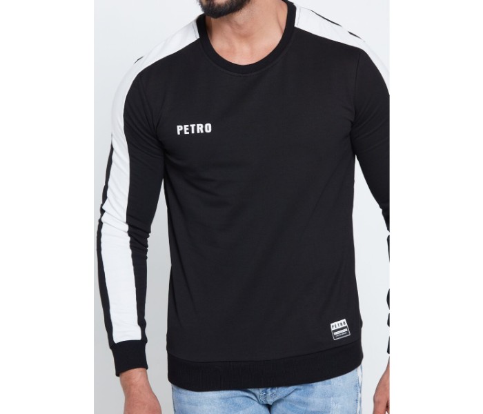 Petro OU10042 Striped Long Sleeve T- Shirt L-Black - Zoom Image 3