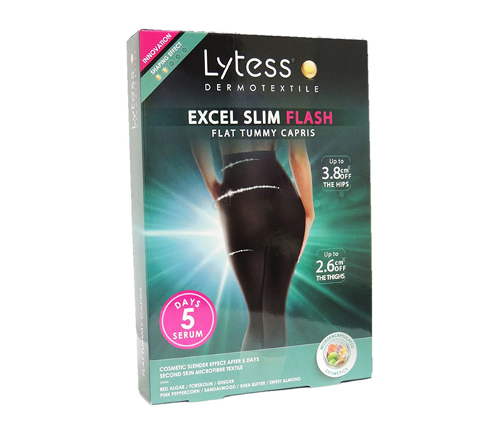 Lytess N15408966A Extra Slim Flash Flat Tummy Leggings - Black, Large & Extra Large - Zoom Image