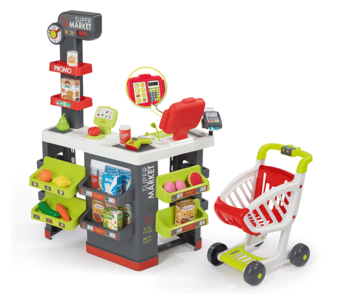 Smoby 350213 Supermarket Role Play Set, Red - Zoom Image