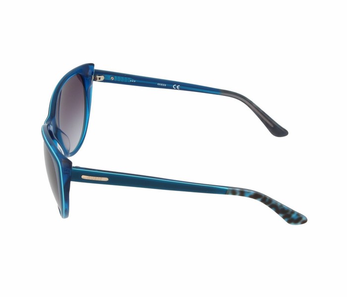 Guess GU 7427 90B Cateye Blue Frame & Violet Gradient Mirrored Sunglasses for Women - Zoom Image 2