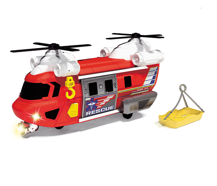 Dickie 203306009 30CM Action Series Rescue Helicopter - Red - Zoom Image 1