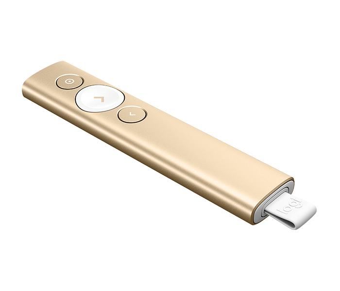 Logitech 910-004862 Wireless Professional Spotlight Presentation Remote - Gold - Zoom Image 5