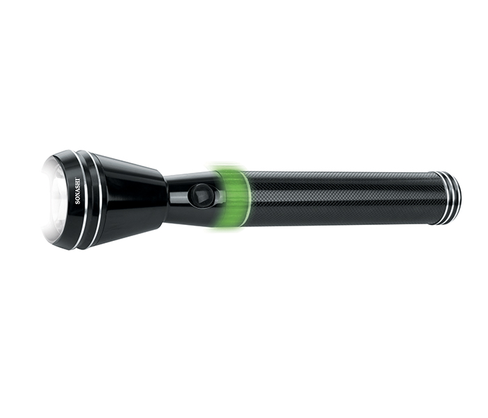 Sonashi SLT-384 Rechargeable LED Torch with Unbreakeable Glass - Black - Zoom Image 5