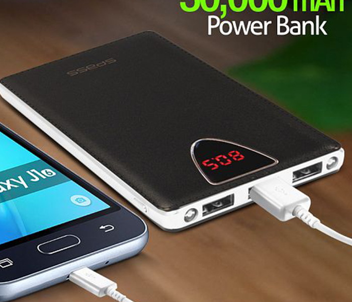 Spass 30000mAh K6 Smart External Power Bank - Black - Zoom Image 3