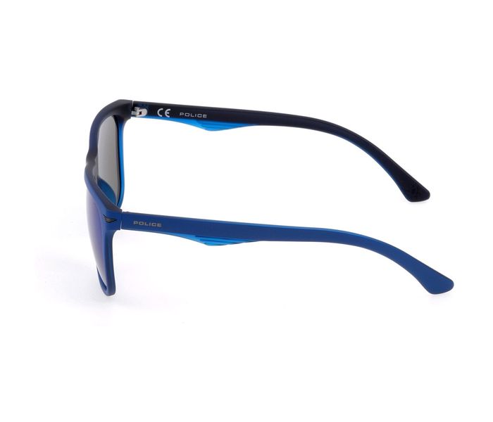 Police SPL357 WT6B Wayfarer Blue Frame & Blue Gradient Mirrored Sunglasses for Unisex - Zoom Image 2