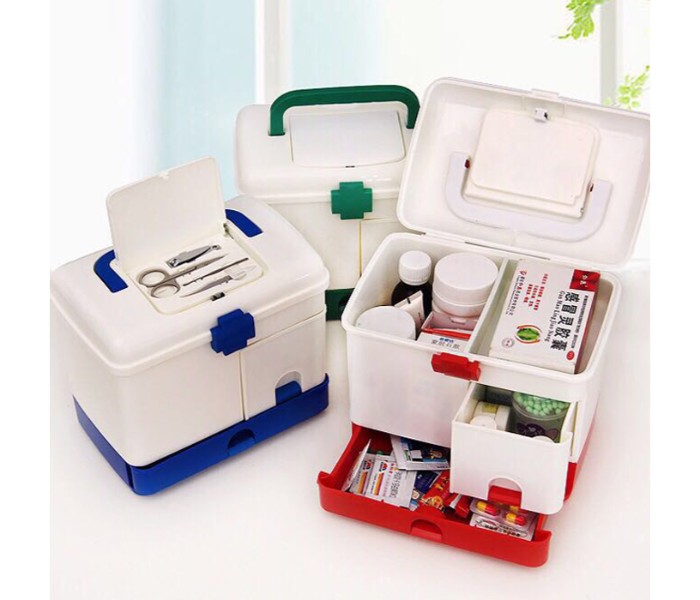 Multifunctional First Aid Medicine Storage Box SB963 Multicolor - Zoom Image