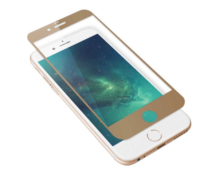 Promate UtterShield-iP6P Tempered Glass Thin Screen Protector, Gold - Zoom Image 3