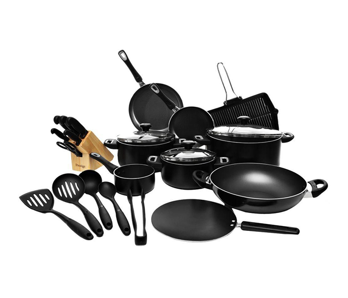 Prestige PR21638 24 Pieces Classique Pro Cookware Set, Black - Zoom Image 4