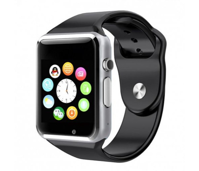 Spark A1 Mobile Smart Watch with Memory and Sim Card Slot - Black - Zoom Image 1