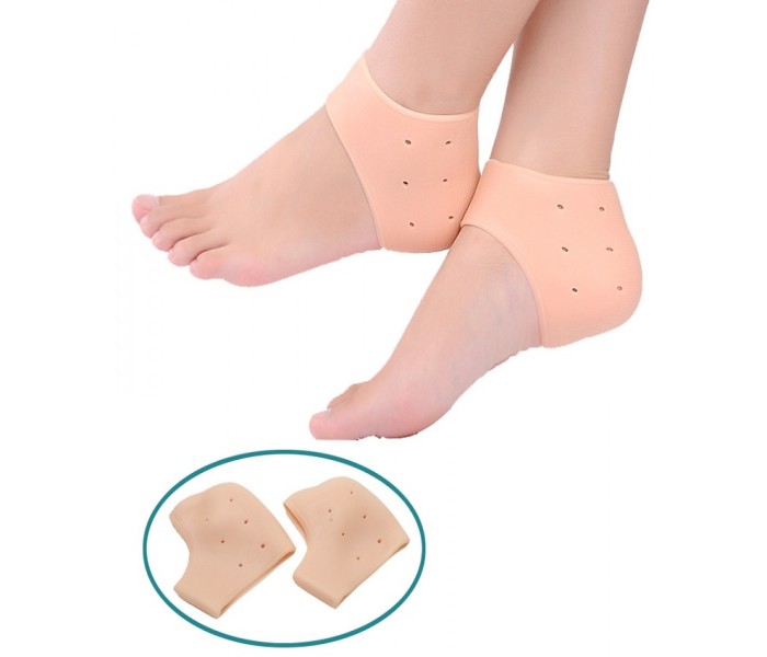 Taqdeer JH-1 Heel Protection Foot Support Anti-Crack Set Beige - Zoom Image 1