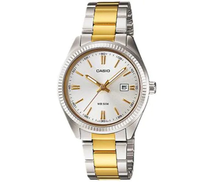 Casio LTP-1302SG-7AVDF (CN) Womens Analog Watch Gold and Silver - Zoom Image