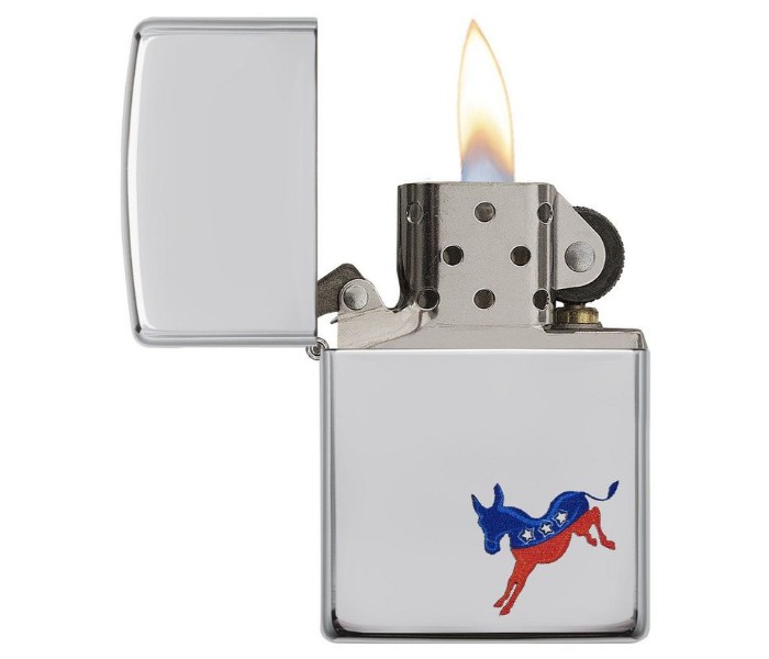 Zippo 29073 Democrat Lighter Silver - Zoom Image 2