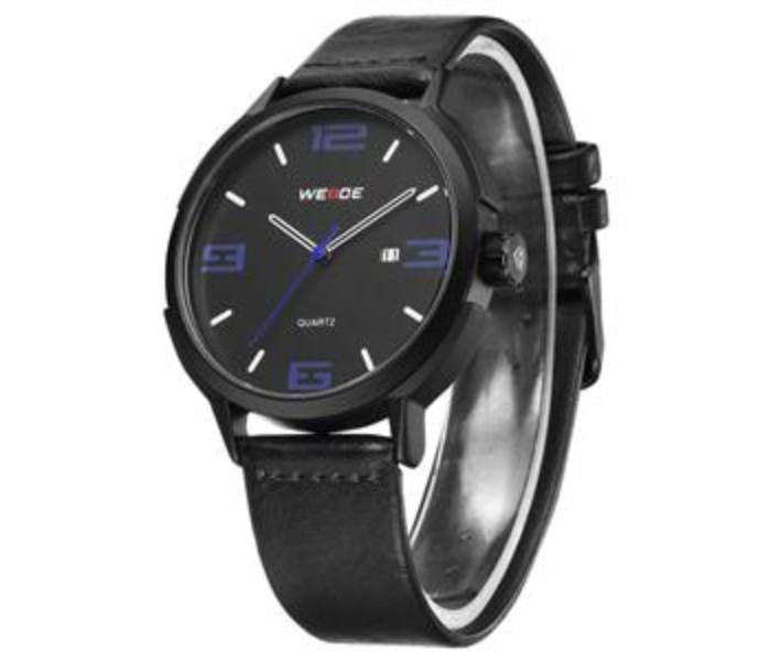 Weide WD 004LB Mens Analog Watch Black and Blue - Zoom Image 1