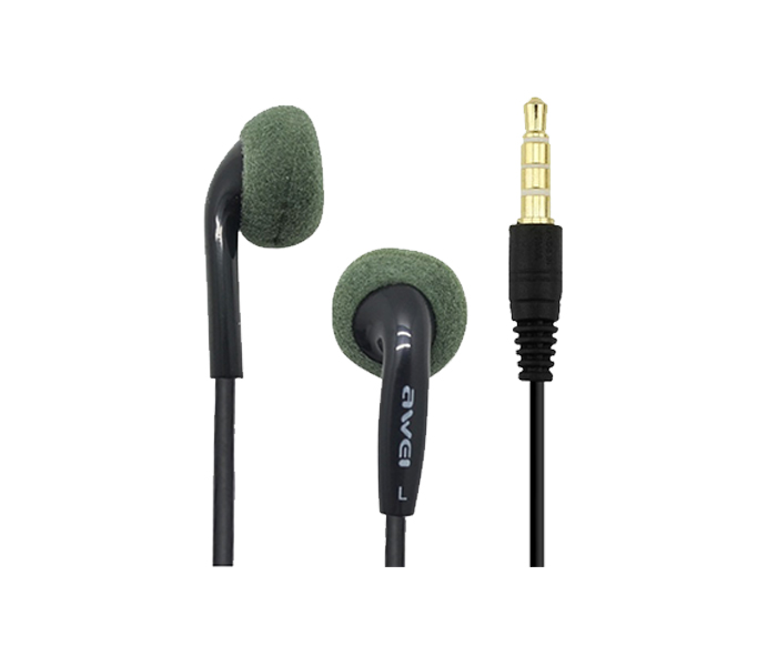 Awei ES11i 3.5mm in-ear Super Bass Stereo Ear Phone - Black - Zoom Image 2