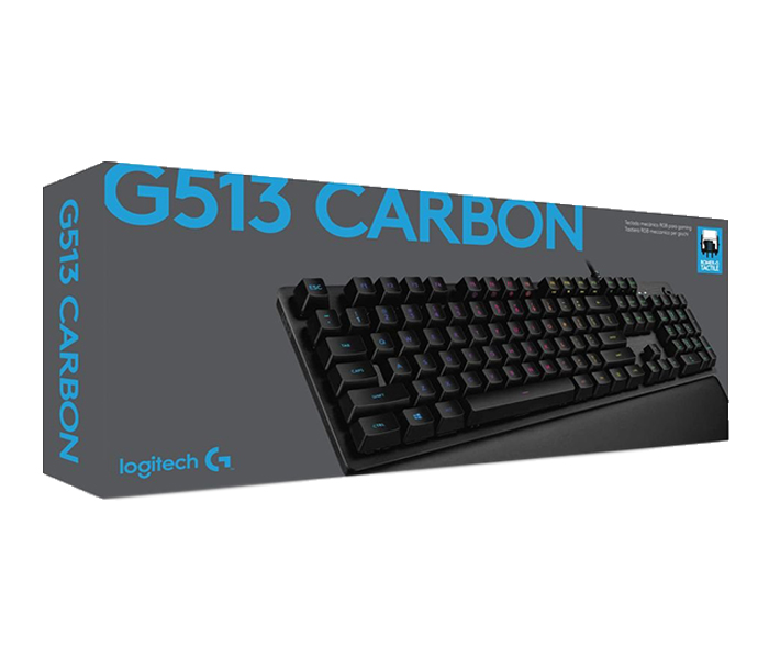 Logitech 920-008869 G513 Carbon Mechanical RGB Wired Gaming Keyboard - Romer-G Linear Switch, Black - Zoom Image 4