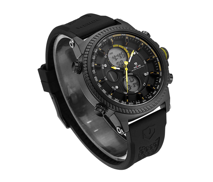 Weide WH-6403PU Analog and LCD Digital Watch Black and Yellow - Zoom Image 2