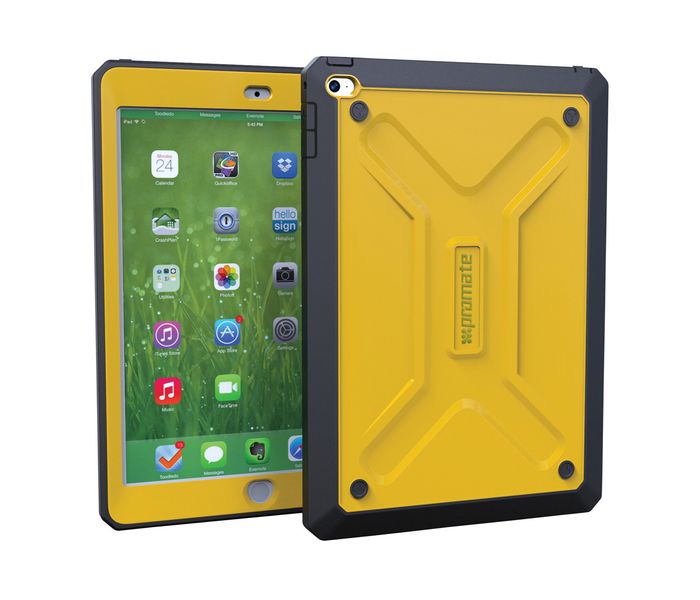 Promate Armor-Air2 Rugged & Impact Resistant Protective Case for iPad Air 2 - Yellow - Zoom Image 3