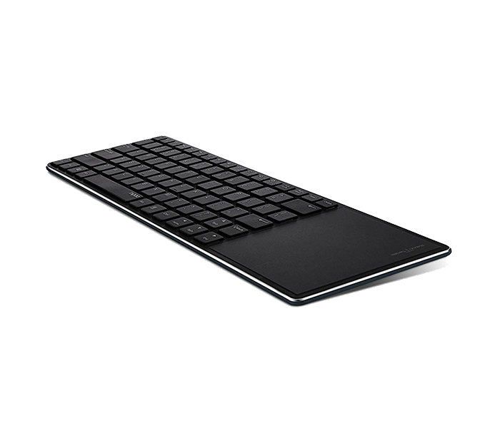 Rapoo E6700 Ultra-Slim Bluetooth Keyboard with Smart Touchpad - Arabic, Black - Zoom Image 2